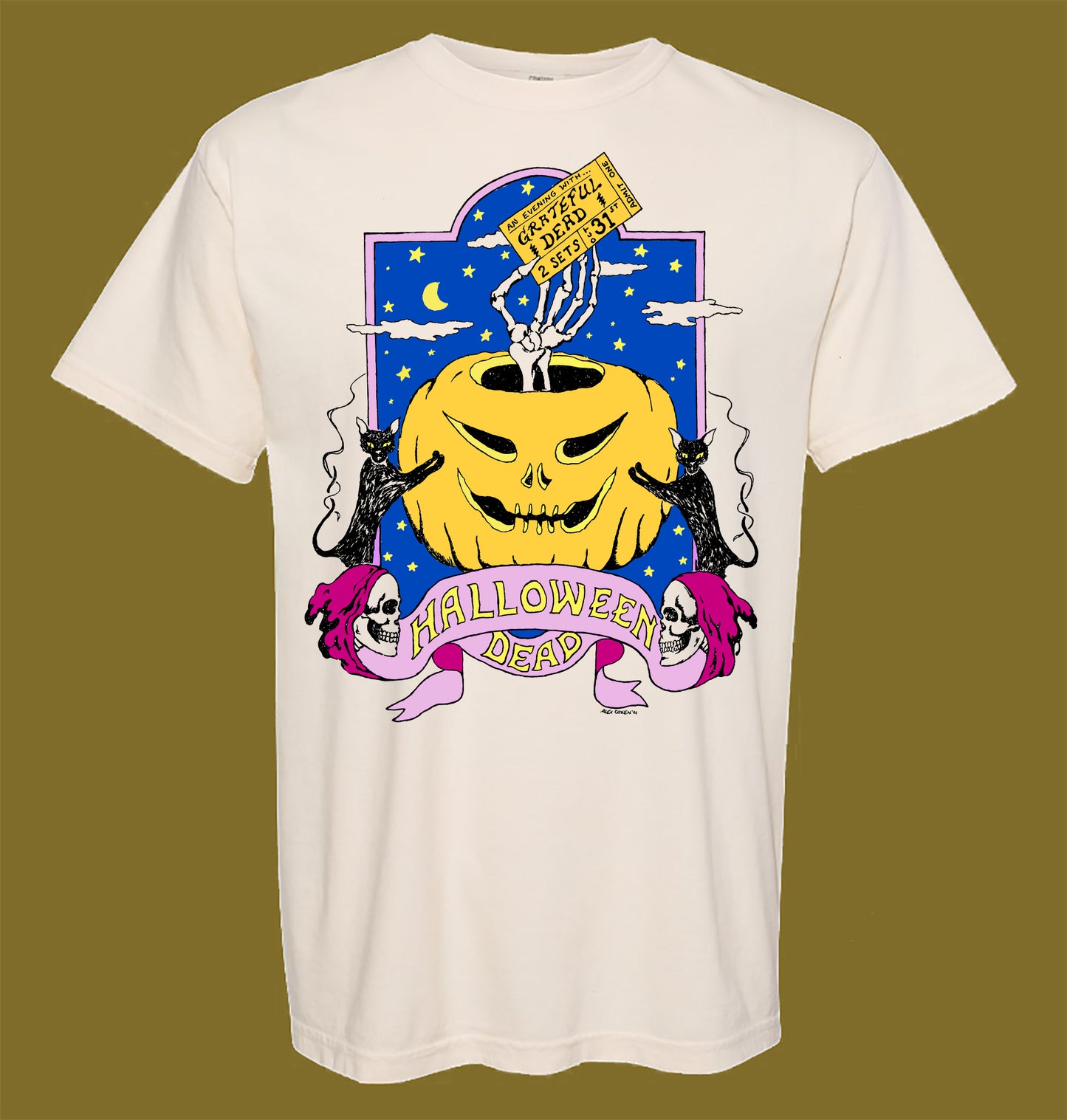 ! "HALLOWEEN DEAD" short sleeve shirts IVORY