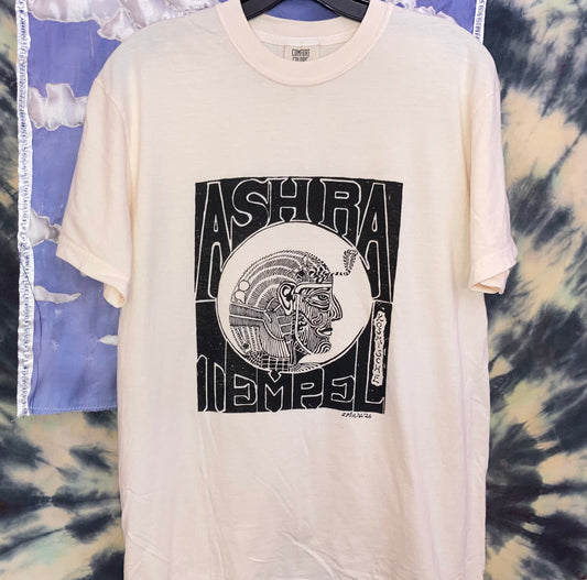 !  "ASH RA" shirts ivory  Kraut Rock Kosmische