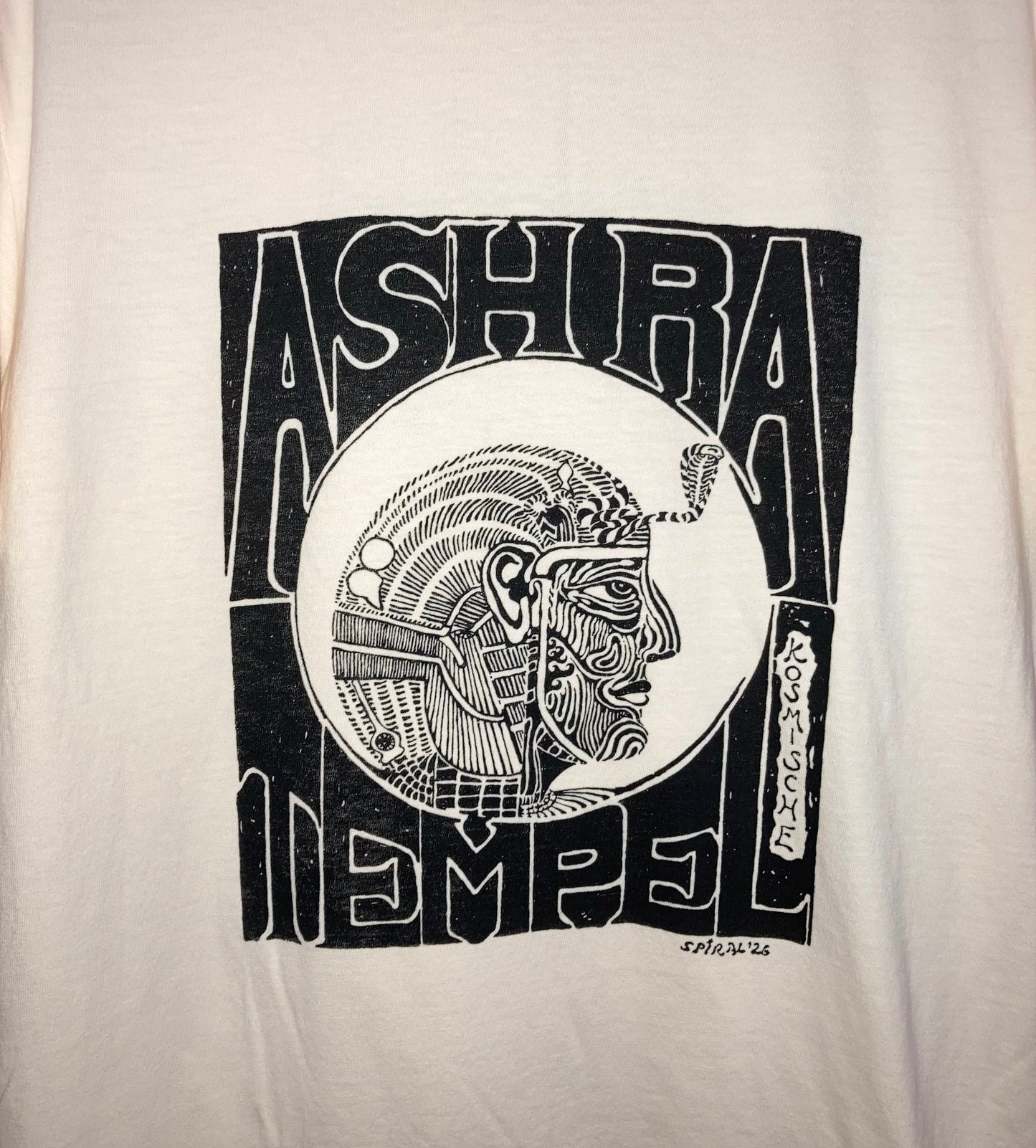 !  "ASH RA" shirts ivory  Kraut Rock Kosmische