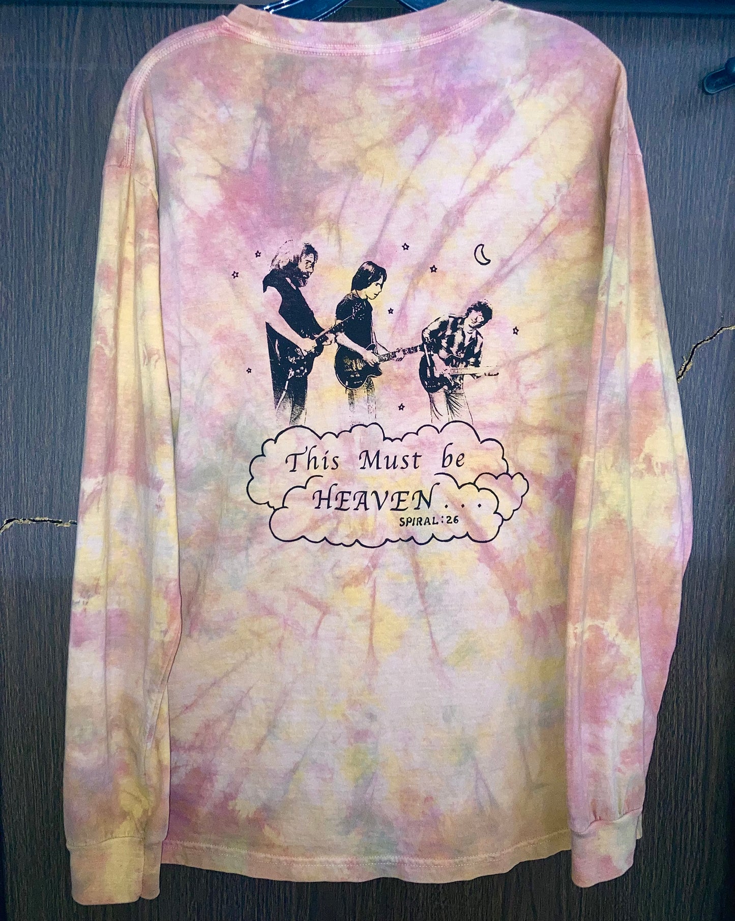 ! “Must be Heaven” shirts long sleeve tie dye