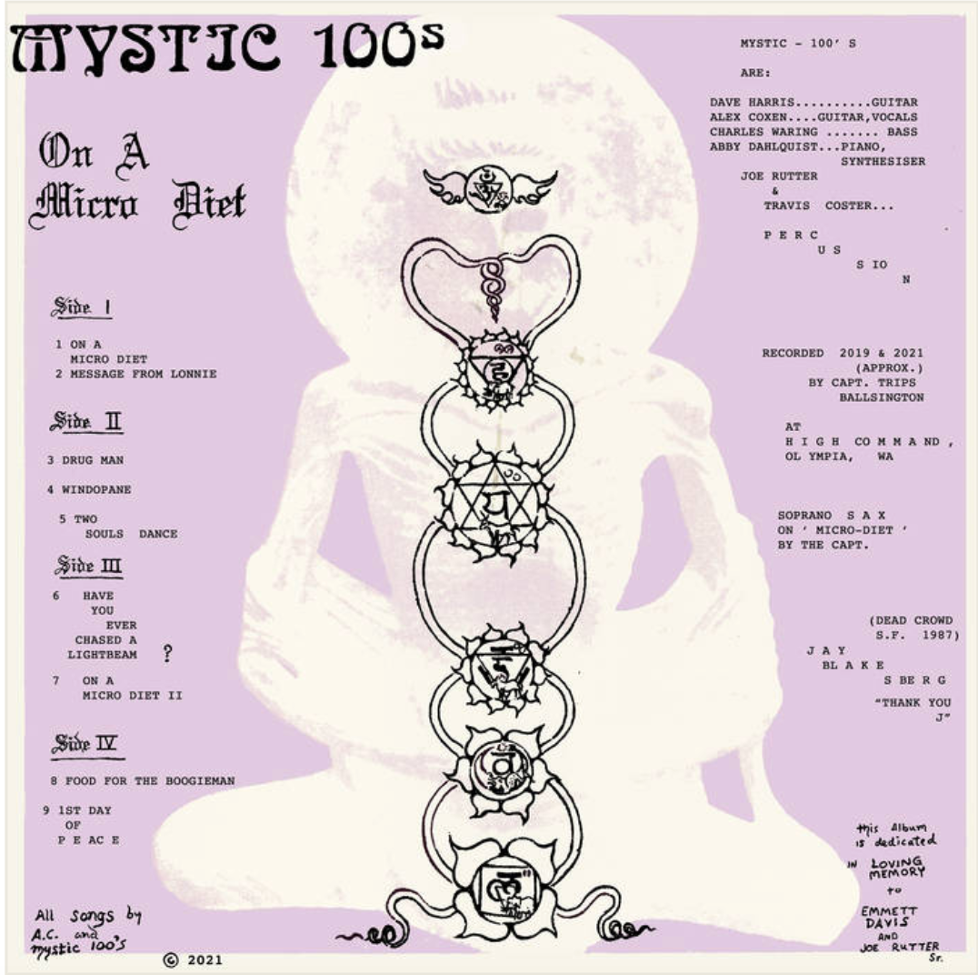"MYSTIC 100'S - On a Micro Diet"  2xLP  vinyl record gatefold milk music