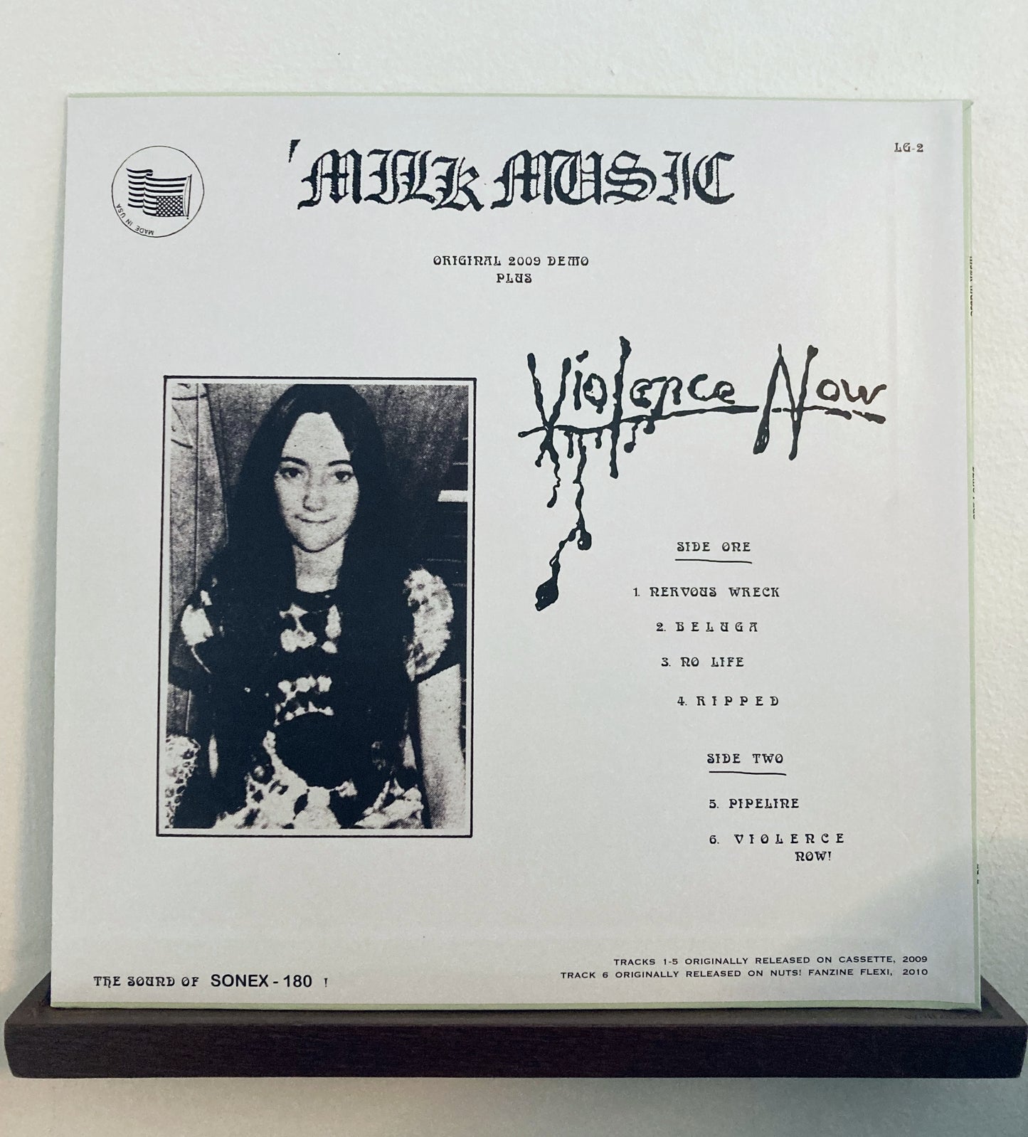 MILK MUSIC '09 demo 12" LP 45 RPM mystic 100's punk LSD