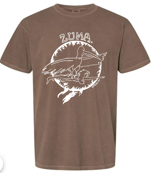 !    "ZUMA" shirts Comfort Colors Dirt Brown
